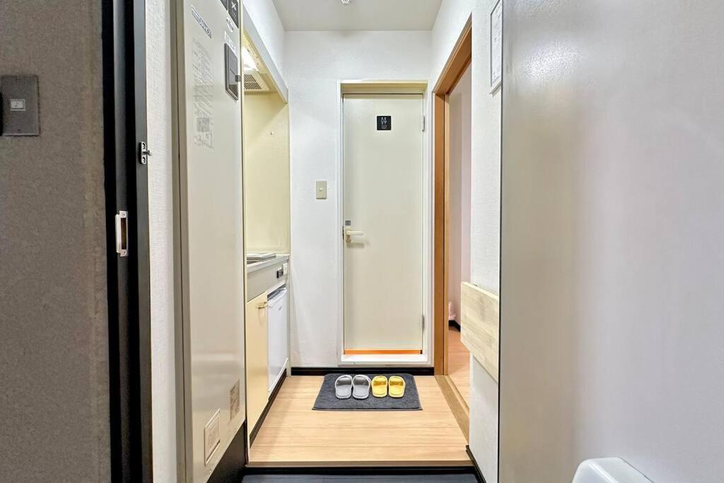 105号室花園駅2分ツインベットルームミニキッチンと専用バスルーム付き Appartement Ōsaka